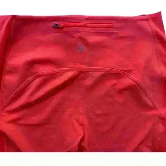 Athleta All In crop leggings, coral, small, S, 4/6, Workout, Stash pocket, mesh - Picture 7 of 7
